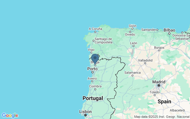 Kaart met locatie Kathedraal Sé de Braga